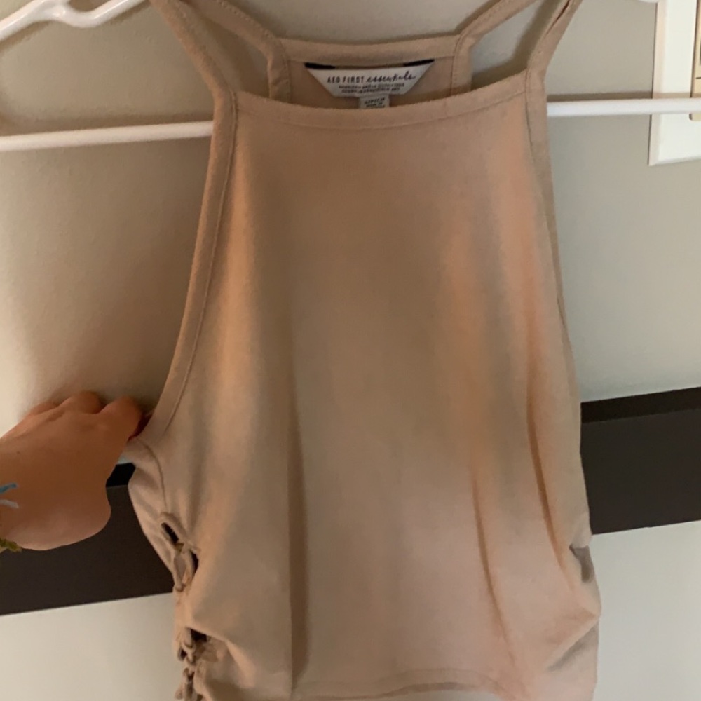 AEO cami beige